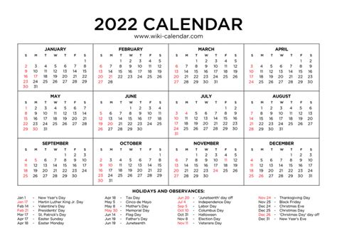 Printable 2022 Calendar Pdf | PRINTABLE CALENDAR 2023