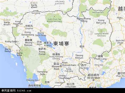 柬埔寨地图 - 柬埔寨卫星地图 - 柬埔寨高清航拍地图 - 便民查询网地图