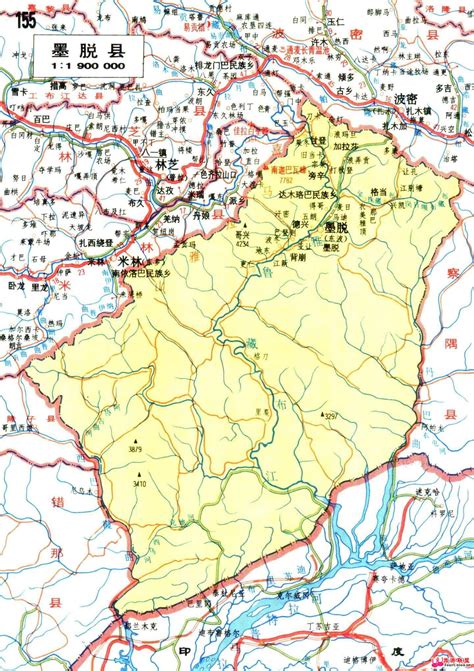 林芝地区详细地图,林芝地区版,林芝地区(第3页)_大山谷图库