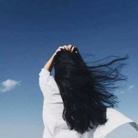 非主流头像背影长发