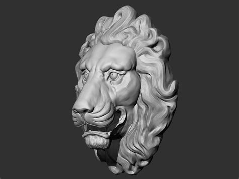 狮头雕塑练习|三维|人物/生物|ftir - 原创作品 - 站酷 (ZCOOL)