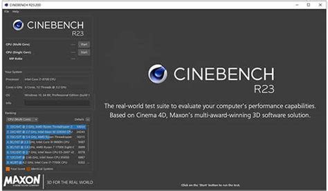 cinebench r23|cinebench r23免安装破解版下载 v23.200硬件评测 附使用教程 - 哎呀吧软件站