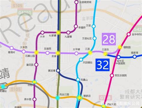 成都新都区规划地铁覆盖图，加上边边角角，辖区内共有13条轨道交通_线路