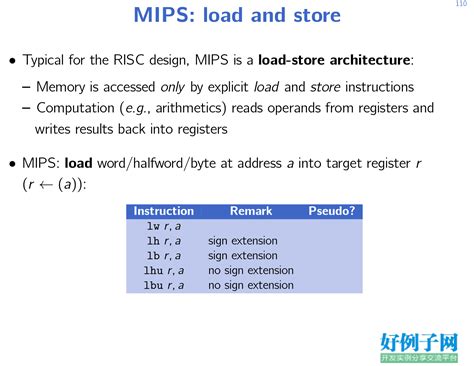 MIPS汇编指令基础 - 开发实例、源码下载 - 好例子网