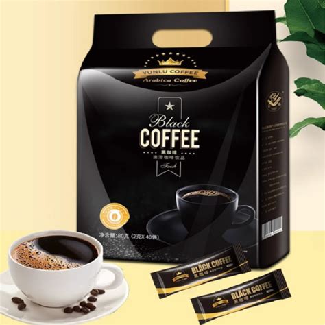 【彩之密】0脂速溶黑咖啡运动咖啡 2克*40袋/盒-淘宝网