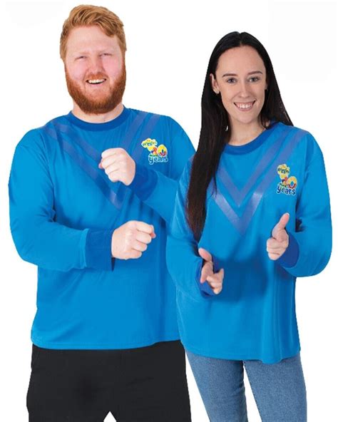 CA1533 Adult The Wiggles 30th Anniversary Blue Anthony Costume Top Mens ...