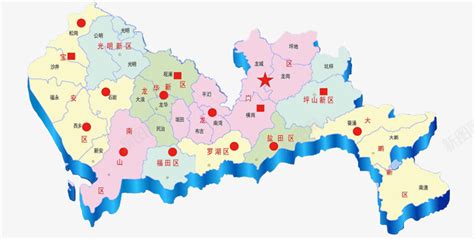 深圳市详细地图全图,深圳市,深圳市各区_大山谷图库