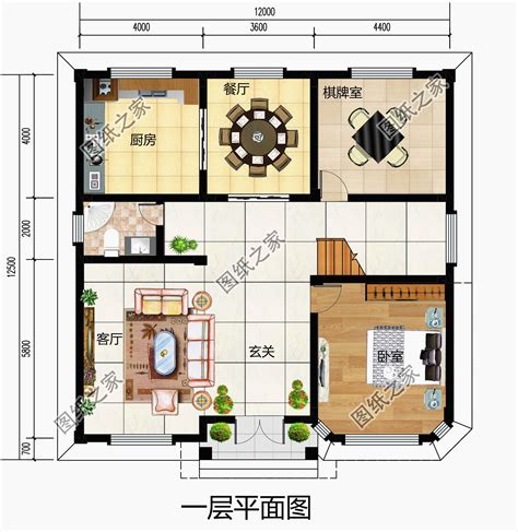 高端二层自建房设计图，含全套施工图纸，占地170平，乡村田园风小别墅 - 轩鼎房屋图纸