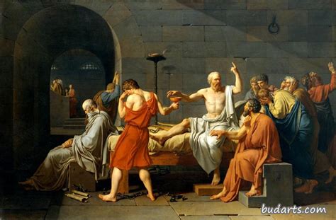 苏格拉底之死 - 雅克-路易·大卫 - 画园网