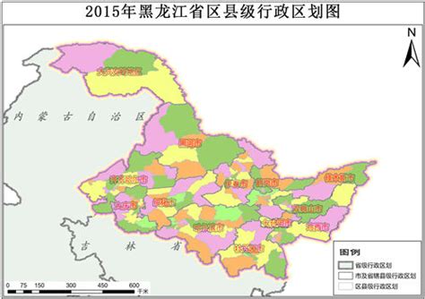 黑龙江政区图图片
