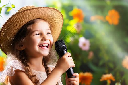 小女孩唱歌素材图片免费下载-千库网