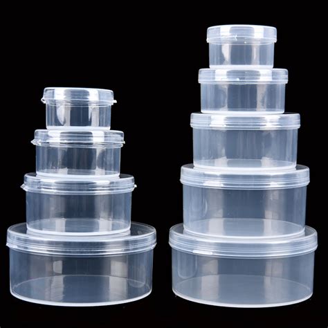 小圆盒透明塑料盒圆形 55x27塑胶盒注塑 高透明PP圆筒包装盒批发-阿里巴巴
