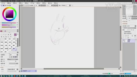 SAI-板绘-一只叫花木兰的兔子 - 绘画插画教程_ SAI、数位板 - 虎课网