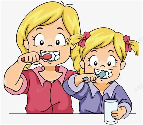 卡通风格之全国爱牙日牙齿刷牙原创海报插画图片素材免费下载 - 觅知网
