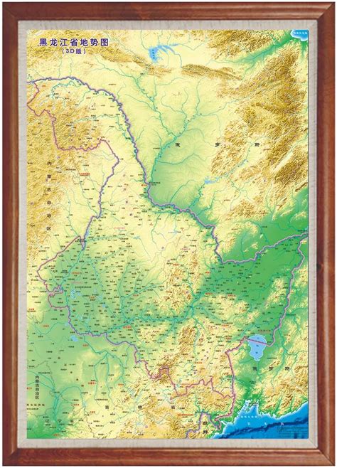 黑龙江省高清3D地形图 俯瞰龙江三维地貌|3D|地貌|龙江_新浪新闻