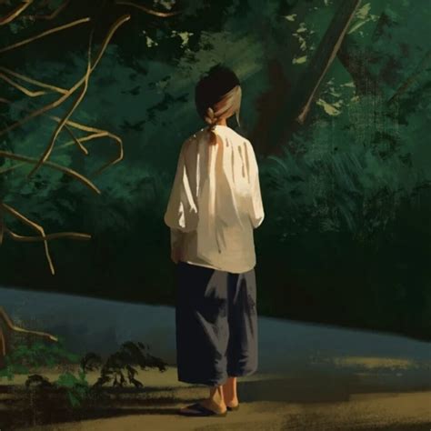 卡通女头背影图片