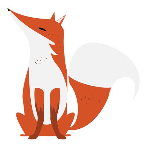 卡通手绘-霸气红色狐狸-好图网