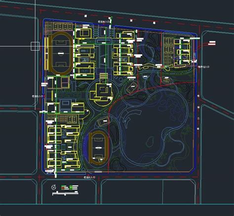 合肥庐江二中建筑规划设计方案SU模型（附PDF文本 CAD总平面与单体平面）[原创]