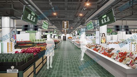 白龙河-购物中心设计_农贸菜场设计_百货设计_超市设计_超市设计公司-墨浓设计