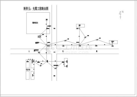 某电信管道详细设计施工cad图纸_综合布线电气设计施工图_土木在线