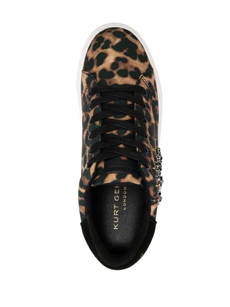 Kurt Geiger London Laney Eye leopard-print Sneakers - Farfetch