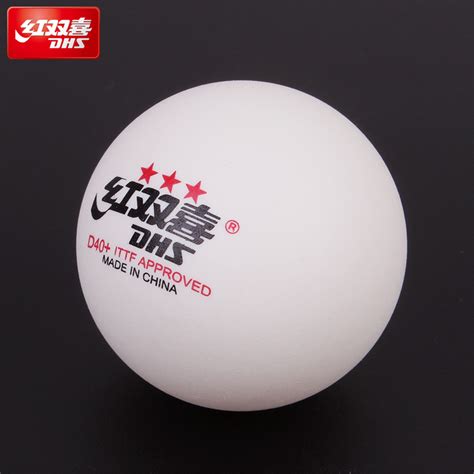 红双喜 赛顶三星乒乓球D40+ 新材料 有缝球 比赛用球 10只装_楚天运动频道