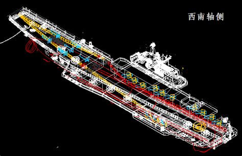 中国航母甲板示意图_新浪新闻