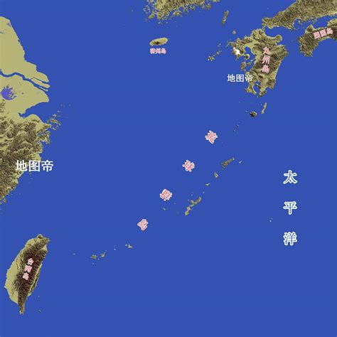 冲绳地图图片