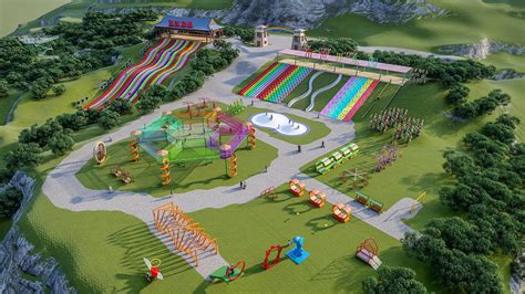 新概念无动力儿童乐园设计 户外小区拓展游乐设备 儿童游乐场规划-阿里巴巴