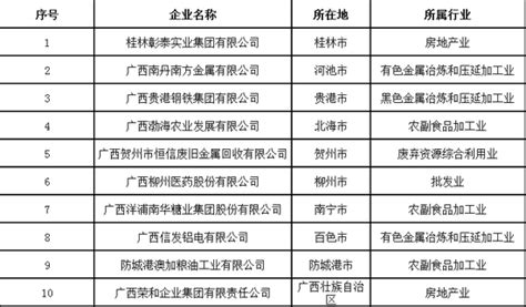 2021广西民营企业100强榜单发布-广西县域经济发展研究院