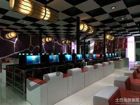 网咖网吧室内设计案例效果图 - 娱乐空间 - 装饰设计景观设计设计作品案例