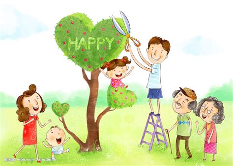 幸福家庭艺术字图片免费下载_PNG素材_编号1l0ik5527_图精灵
