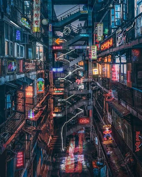 redshift的城市赛博朋克场景|三维|建筑/空间|bihua_jiu - 原创作品 - 站酷 (ZCOOL)