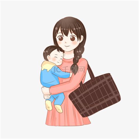 抱着婴儿睡觉的宝妈素材图片免费下载-千库网