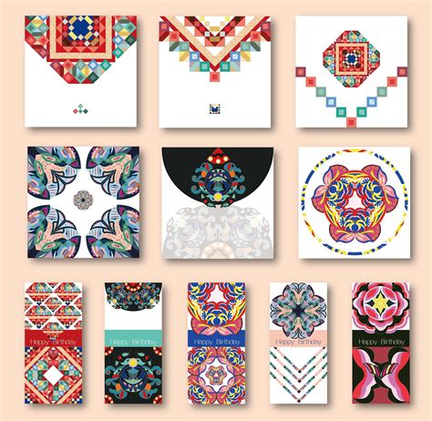 少数民族服饰纹样提取 图案设计及动态变化演示（二）|平面|图案|阿瑶瑶luai - 原创作品 - 站酷 (ZCOOL)