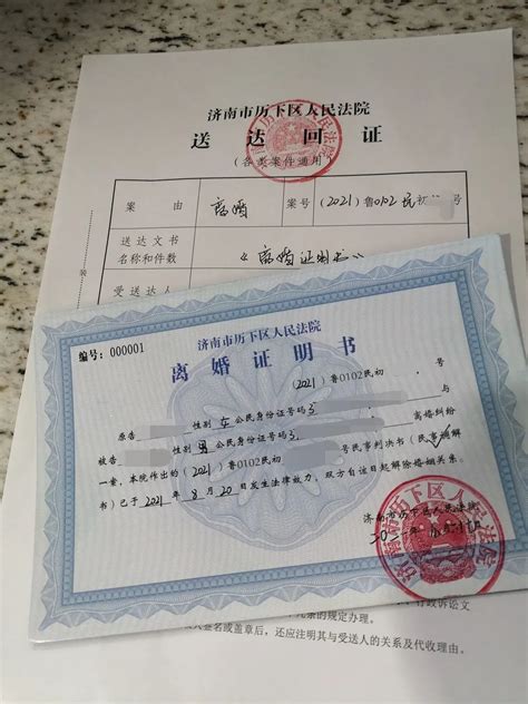 离婚样本图片