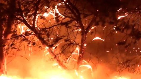 美加州山火持续燃烧多日，超2.5万居民被撤离，火势仍无法控制_腾讯视频