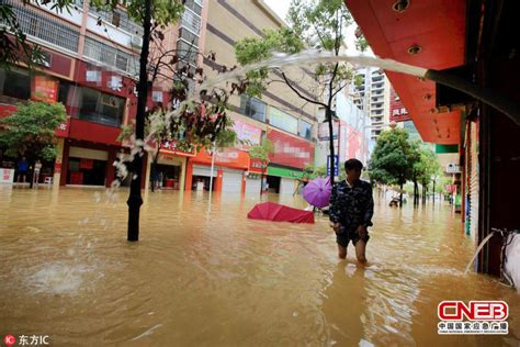 广东惠州揭阳多地暴雨如注 内涝严重阻碍交通-图片频道