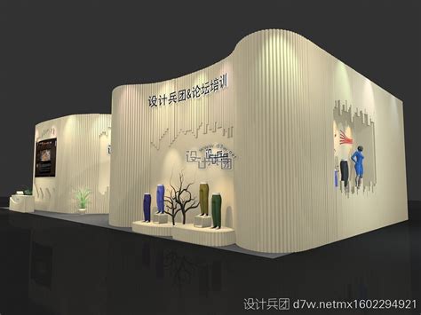 新中式展台3D效果图|三维|其他三维|雅皮皮 - 原创作品 - 站酷 (ZCOOL)