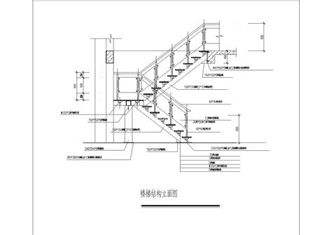 钢楼梯及钢平台结构cad施工设计图，钢梯结构设计图纸下载 - 易图网