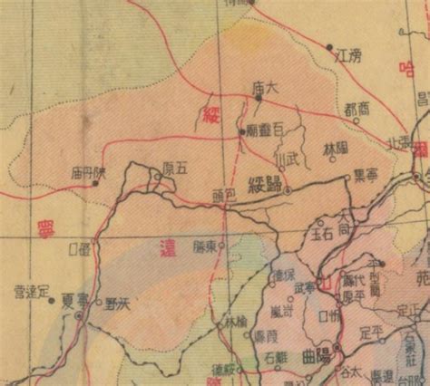 绥远省地图图片