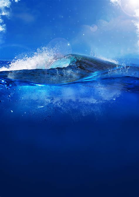 蓝色深海背景图片素材免费下载_熊猫办公