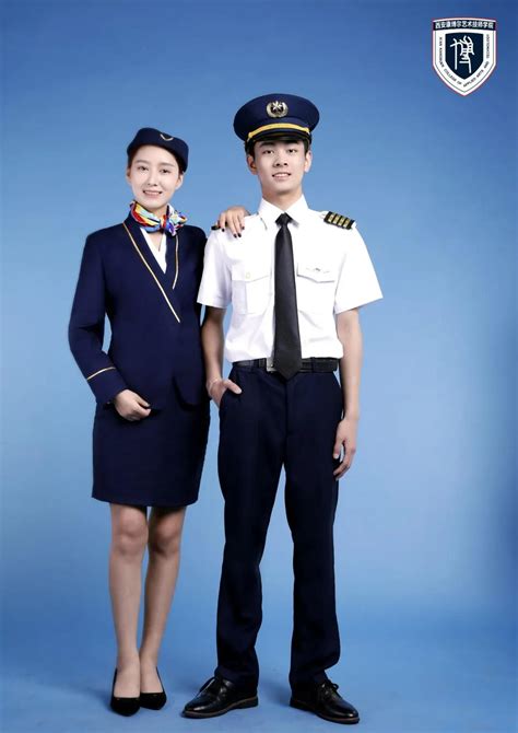 院校空姐专业学员服装图片,职业学校学生空姐服图片-工作服厂家