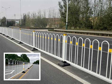 广州路侧京式栏杆 机非隔离道路市政护栏 人行道马路护栏分隔围栏-阿里巴巴