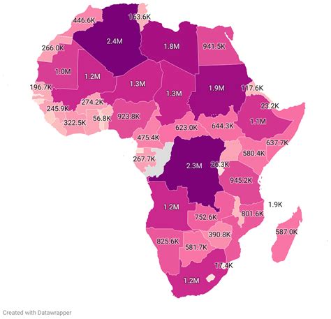 The Biggest Country in Africa and List of African Countries By Size ...