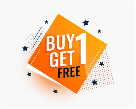 modern buy one get one sale banner in creative style - Download Free ...
