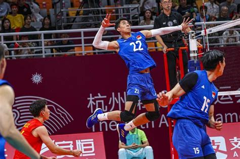 杭州第19届亚运会 中国男排负于伊朗男排获得亚军