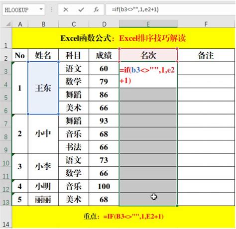excel函数公式如何排序(excel序号自动排序使用row函数) | 半眠日记