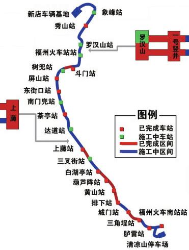2015福州地铁新规划示意图 地铁站点分布详解-福州房天下