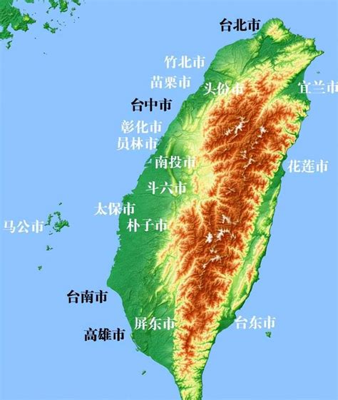 地图-台湾海峡与台湾岛-中文百科在线图片查看